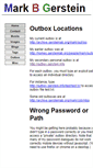 Mobile Screenshot of outbox.gerstein.info